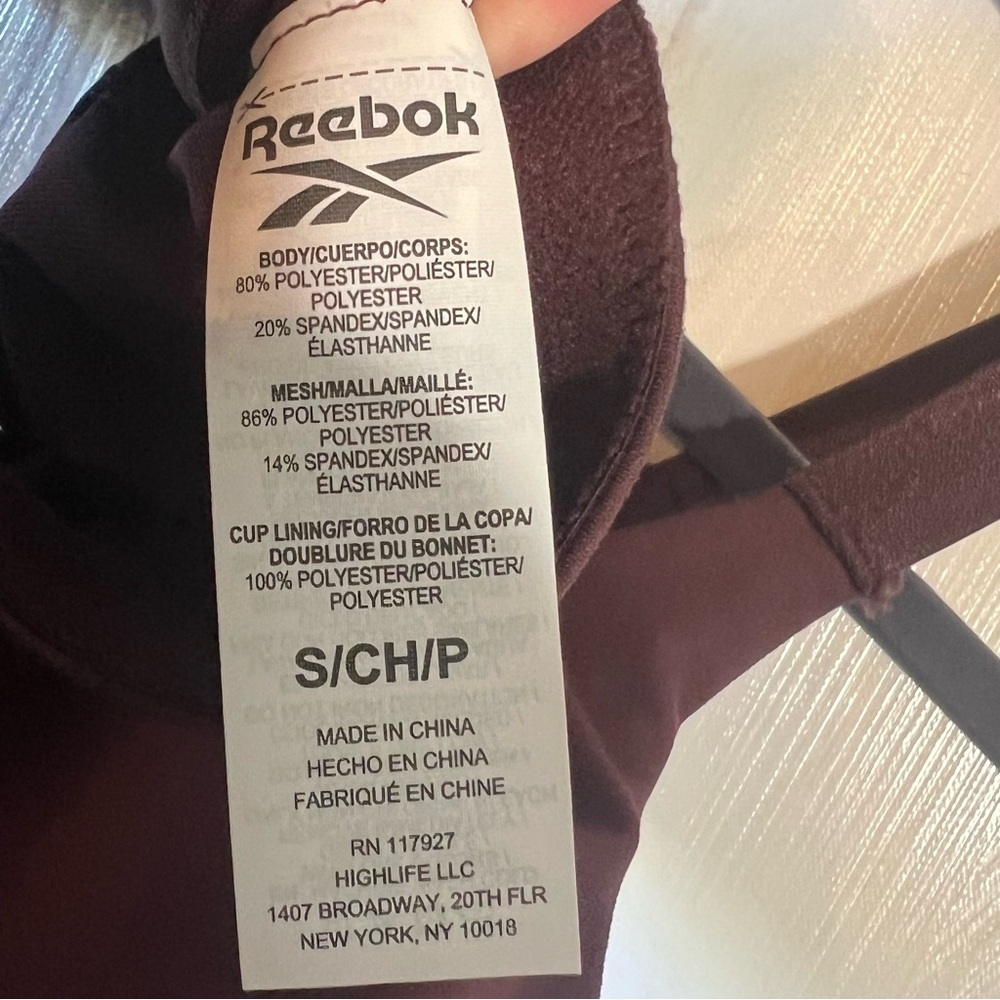 NWT Reebok High Support Sports Bra Size Small - Picture 4 of 6